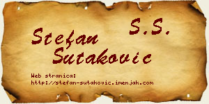 Stefan Šutaković vizit kartica